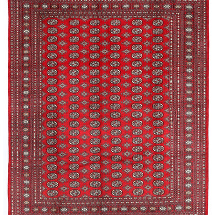 Bokhara 8' 0" X 9' 11" Hand Knotted Wool Rug 8' 0" X 9' 11" (244 X 302) / Red / Wool