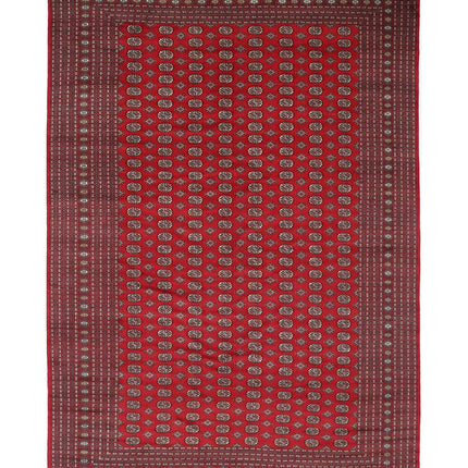 Bokhara 12' 0" X 17' 11" Hand Knotted Wool Rug 12' 0" X 17' 11" (366 X 546) / Red / Wool