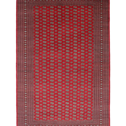 Bokhara 12' 1" X 18' 11" Hand Knotted Wool Rug 12' 1" X 18' 11" (368 X 577) / Red / Wool