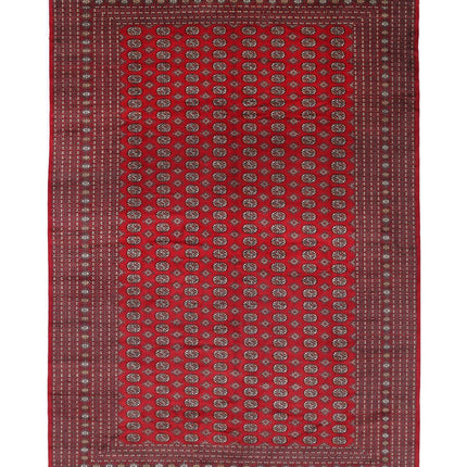 Bokhara 12' 0" X 17' 10" Hand Knotted Wool Rug 12' 0" X 17' 10" (366 X 543) / Red / Wool