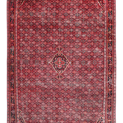 Hamadan 11' 1" X 14' 10" Hand Knotted Wool Rug 11' 1" X 14' 10" (338 X 452) / Red / Wool