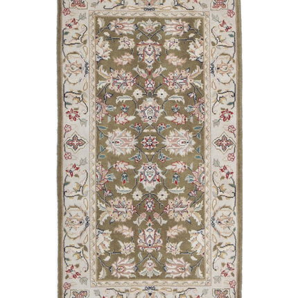 Heritage 2' 0" X 3' 9" Hand Knotted Wool Rug 2' 0" X 3' 9" (61 X 114) / Green / Wool