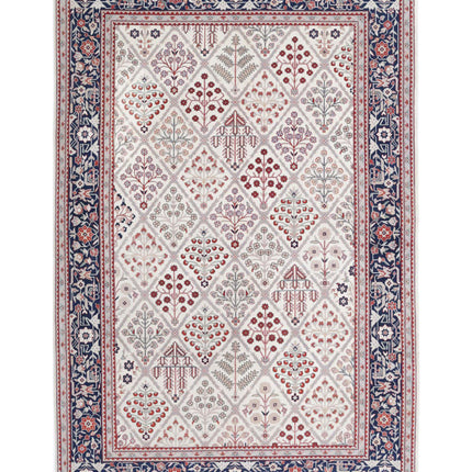 Heritage 6' 1" X 9' 2" Hand Knotted Wool Rug 6' 1" X 9' 2" (185 X 280) / Ivory / Wool