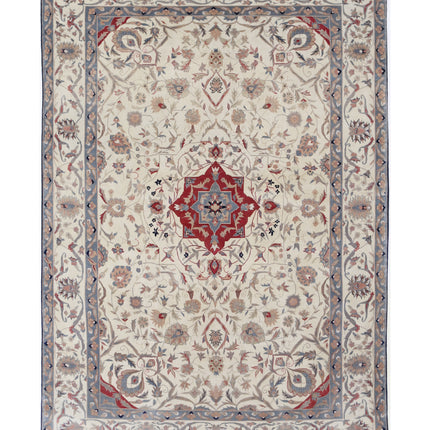 Heritage 6' 0" X 8' 9" Hand Knotted Wool Rug 6' 0" X 8' 9" (183 X 267) / Ivory / Wool