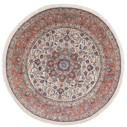 Heritage 8' 0" X 8' 0" Hand Knotted Wool Rug 8' 0" X 8' 0" (244 X 244) / Ivory / Wool