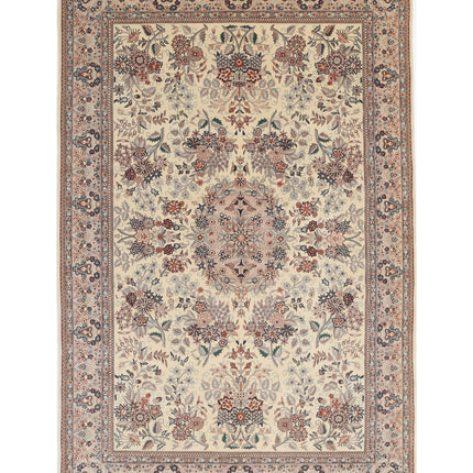 Heritage 6' 1" X 9' 2" Hand Knotted Wool Rug 6' 1" X 9' 2" (185 X 280) / Ivory / Wool