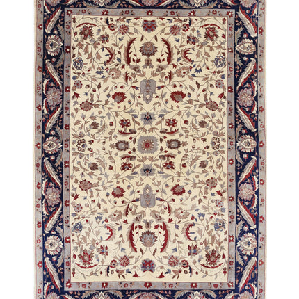 Heritage 5' 0" X 7' 5" Hand Knotted Wool Rug 5' 0" X 7' 5" (152 X 226) / Ivory / Wool