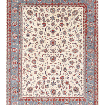 Heritage 9' 0" X 11' 9" Hand Knotted Wool Rug 9' 0" X 11' 9" (274 X 358) / Ivory / Wool