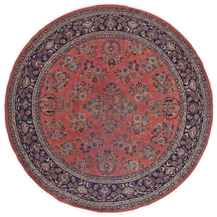 Heritage 7' 8" X 7' 10" Hand Knotted Wool Rug 7' 8" X 7' 10" (234 X 239) / Rust / Wool