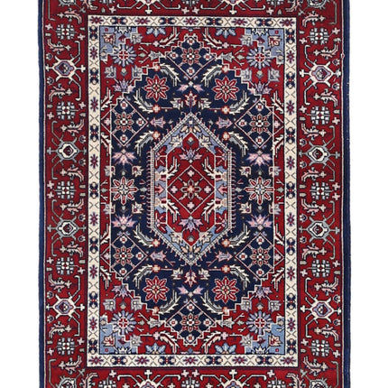 Heritage 2' 0" X 3' 0" Hand Knotted Wool Rug 2' 0" X 3' 0" (61 X 91) / Blue / Wool