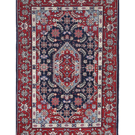 Heritage 2' 0" X 3' 0" Hand Knotted Wool Rug 2' 0" X 3' 0" (61 X 91) / Blue / Wool