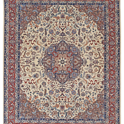 Heritage 7' 11" X 9' 10" Hand Knotted Wool Rug 7' 11" X 9' 10" (241 X 300) / Ivory / Wool