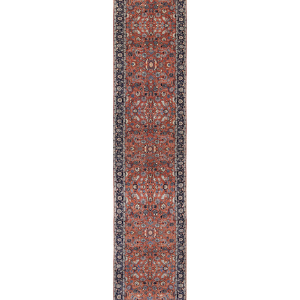 Heritage 2' 9" X 13' 3" Hand Knotted Wool Rug 2' 9" X 13' 3" (84 X 404) / Rust / Wool