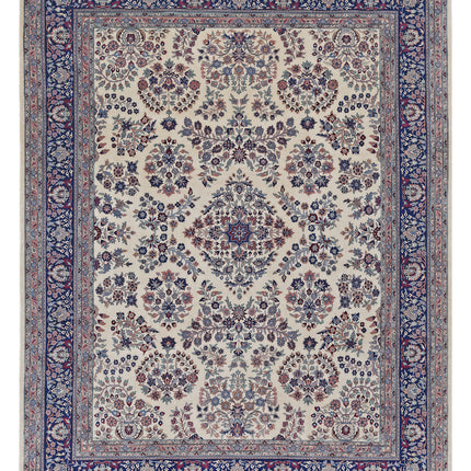 Heritage 9' 2" X 11' 7" Hand Knotted Wool Rug 9' 2" X 11' 7" (280 X 353) / Ivory / Wool