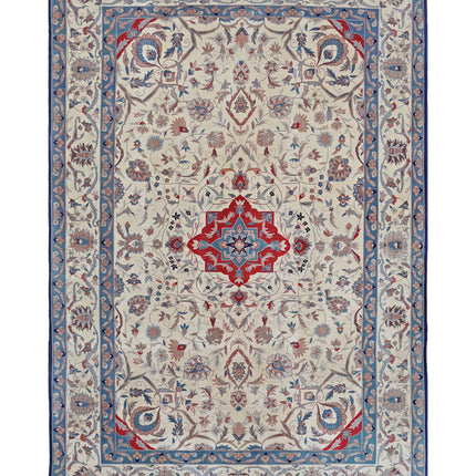 Heritage 6' 1" X 9' 0" Hand Knotted Wool Rug 6' 1" X 9' 0" (185 X 274) / Ivory / Wool