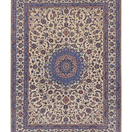 Heritage 8' 2" X 11' 5" Hand Knotted Wool Rug 8' 2" X 11' 5" (249 X 348) / Ivory / Wool