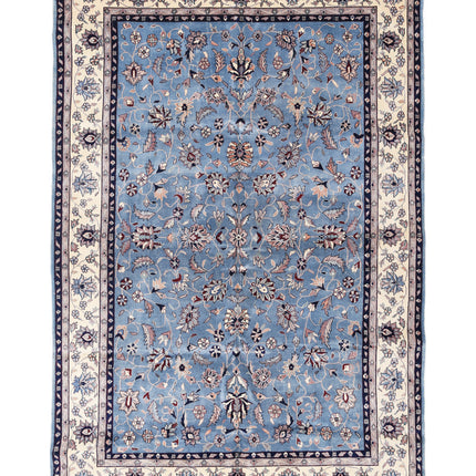 Heritage 6' 1" X 9' 1" Hand Knotted Wool Rug 6' 1" X 9' 1" (185 X 277) / Blue / Wool