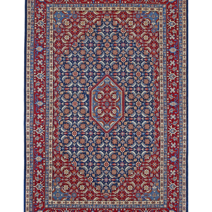 Heritage 6' 0" X 9' 2" Hand Knotted Wool Rug 6' 0" X 9' 2" (183 X 280) / Blue / Wool