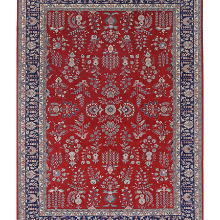 Heritage 10' 1" X 13' 11" Hand Knotted Wool Rug 10' 1" X 13' 11" (307 X 424) / Red / Wool