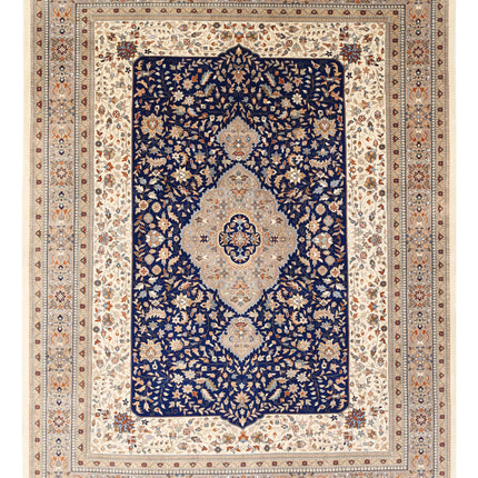 Heritage 9' 3" X 11' 11" Hand Knotted Wool Rug 9' 3" X 11' 11" (282 X 363) / Blue / Wool