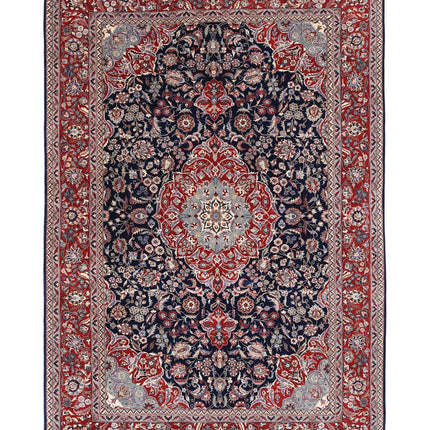 Heritage 6' 0" X 9' 0" Hand Knotted Wool Rug 6' 0" X 9' 0" (183 X 274) / Blue / Wool