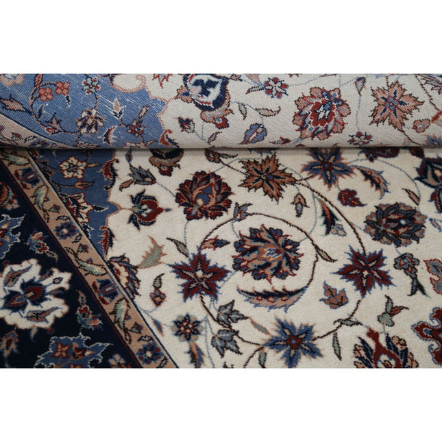 Heritage 5' 0" X 8' 0" Wool Hand-Knotted Rug 5' 0" X 8' 0" (152 X 244) / Ivory / Blue
