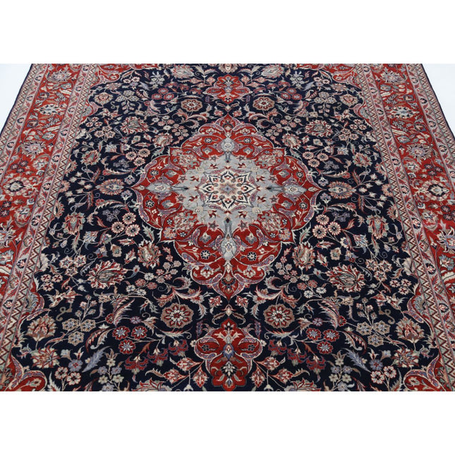 Heritage 6' 1" X 9' 0" Hand Knotted Wool Rug 6' 1" X 9' 0" (185 X 274) / Black / Red