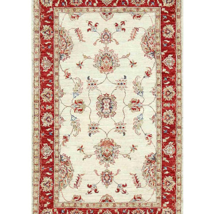 Heriz 5' 7" X 7' 11" Hand Knotted Wool Rug 5' 7" X 7' 11" (170 X 241) / Ivory / Wool