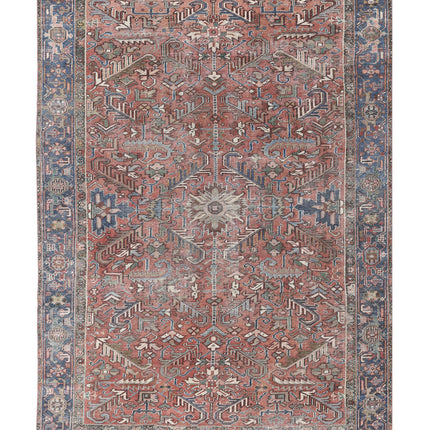 Heriz 7' 3" X 10' 3" Hand Knotted Wool Rug 7' 3" X 10' 3" (221 X 312) / Rust / Wool