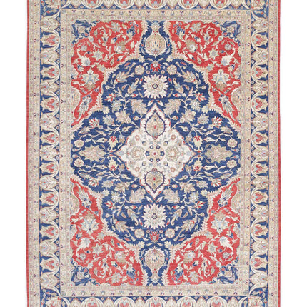 Heriz 9' 11" X 13' 11" Hand Knotted Wool Rug 9' 11" X 13' 11" (302 X 424) / Red / Wool