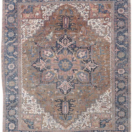 Heriz 10' 6" X 12' 6" Hand Knotted Wool Rug 10' 6" X 12' 6" (320 X 381) / Tan / Wool