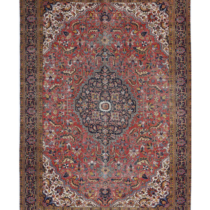 Heriz 8' 2" X 11' 8" Hand Knotted Wool Rug 8' 2" X 11' 8" (249 X 356) / Rust / Wool