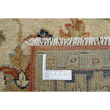 Ziegler 5' 2" X 8' 1" Wool Hand-Knotted Rug 5' 2" X 8' 1" (157 X 246) / Red / Blue