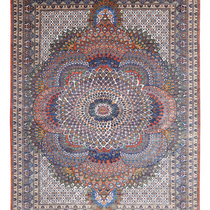 Humna 12' 6" X 16' 4" Hand Knotted Wool Rug 12' 6" X 16' 4" (381 X 498) / Multi / Wool