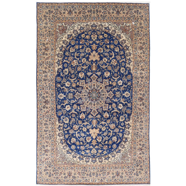 Isfahan Hand Knotted wool-Silk Rug IVA0033174 - Natalia Rugs