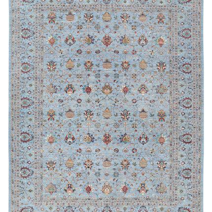 Jasmine 11' 9" X 14' 10" Hand Knotted Wool Rug 11' 9" X 14' 10" (358 X 452) / Blue / Wool