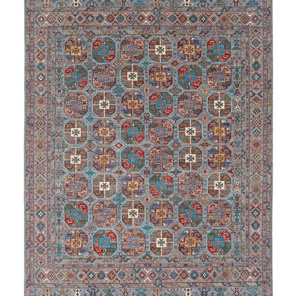 Jasmine 9' 0" X 12' 6" Hand Knotted Wool Rug 9' 0" X 12' 6" (274 X 381) / Grey / Wool