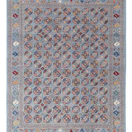 Jasmine 11' 11" X 15' 8" Hand Knotted Wool Rug 11' 11" X 15' 8" (363 X 478) / Blue / Wool