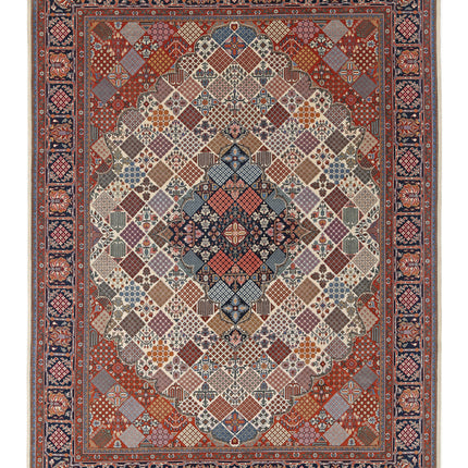 Josheghan 9' 0" X 11' 9" Hand Knotted Wool Rug 9' 0" X 11' 9" (274 X 358) / Ivory / Wool