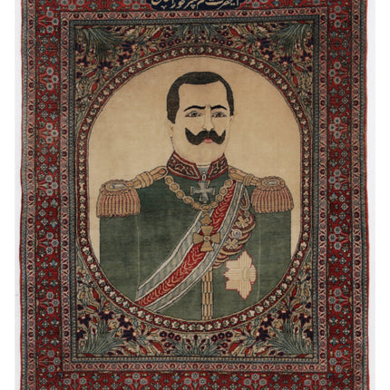 Kashan 2' 5" X 3' 2" Hand Knotted Wool Rug 2' 5" X 3' 2" (74 X 97) / Ivory / Wool