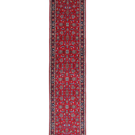 Kashan 2' 3" X 9' 8" Hand Knotted Wool Rug 2' 3" X 9' 8" (69 X 295) / Red / Wool