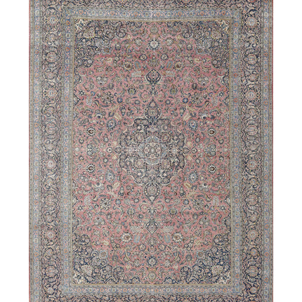 Kashan 11' 10" X 17' 3" Hand Knotted Wool Rug 11' 10" X 17' 3" (361 X 526) / Red / Wool
