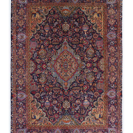 Kashmar 9' 2" X 12' 10" Hand Knotted Wool Rug 9' 2" X 12' 10" (280 X 391) / Black / Wool