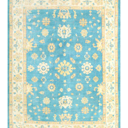 Kazak 8' 11" X 11' 9" Hand Knotted Wool Rug 8' 11" X 11' 9" (272 X 358) / Blue / Wool