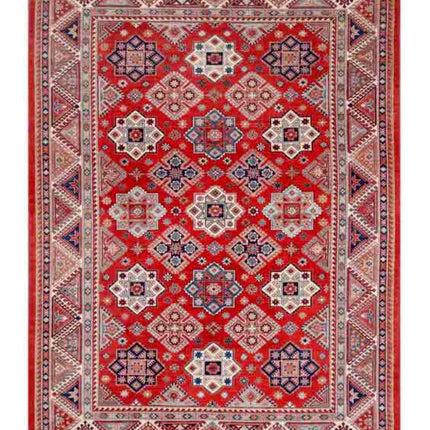Kazak 10' 5" X 14' 2" Hand Knotted Wool Rug 10' 5" X 14' 2" (318 X 432) / Red / Wool