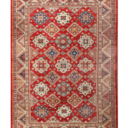 Kazak 10' 3" X 13' 10" Hand Knotted Wool Rug 10' 3" X 13' 10" (312 X 422) / Red / Wool