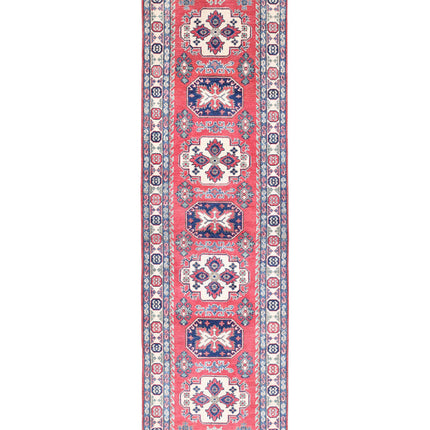 Kazak 2' 7" X 9' 4" Hand Knotted Wool Rug 2' 7" X 9' 4" (79 X 284) / Red / Wool