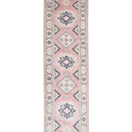 Kazak 2' 5" X 9' 7" Hand Knotted Wool Rug 2' 5" X 9' 7" (74 X 292) / Red / Wool