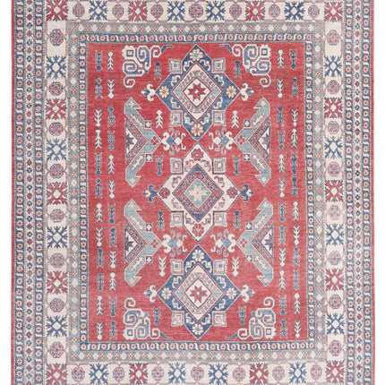 Kazak 8' 6" X 10' 5" Hand Knotted Wool Rug 8' 6" X 10' 5" (259 X 318) / Red / Wool