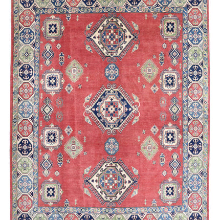 Kazak 9' 1" X 11' 8" Hand Knotted Wool Rug 9' 1" X 11' 8" (277 X 356) / Red / Wool